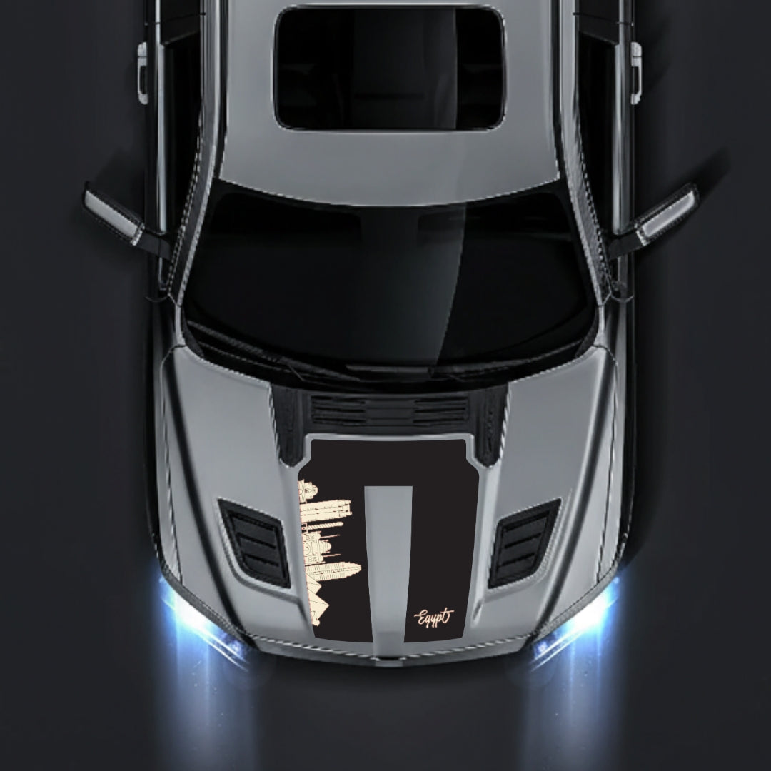 Hood Panel Decal/Sticker - Egypt Skyline Graphic Kit - For Dodge RAM 1500 2019-2025 - Premium Vinyl