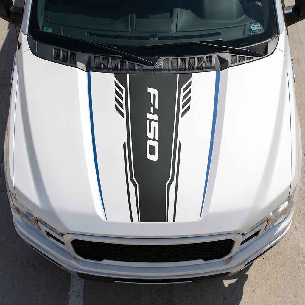Hood Panel Decal/Sticker - Speed F150 Graphic Decal Graphic Kit - For Ford F-150 2015-2020 - Premium Vinyl