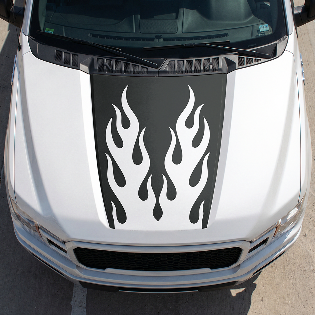 Hood Panel Decal/Sticker - Different Styles Graphic Decals Kit- For Ford F-150 2015-2020 - Premium Vinyl