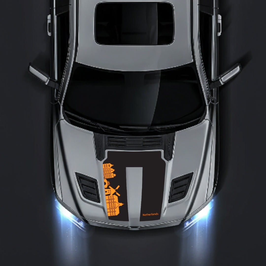 Hood Panel Decal/Sticker - Netherlands Skyline Graphic Kit - For Dodge RAM 1500 2019-2025 - Premium Vinyl