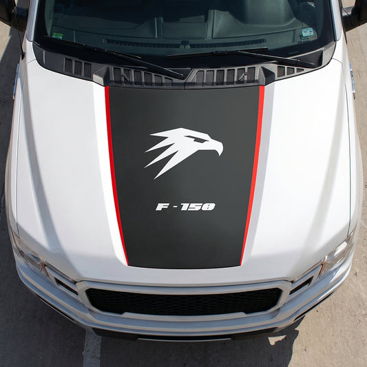 Hood Panel Decal/Sticker - Hawk Head Graphic Decal Graphic Kit - For Ford F-150 2015-2020 - Premium Vinyl