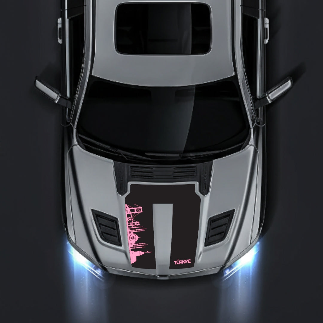 Hood Panel Decal/Sticker - Turkey Skyline Graphic Kit - For Dodge RAM 1500 2019-2025 - Premium Vinyl
