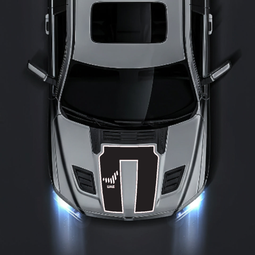 Hood Panel Decal/Sticker - United Arab Emirates - Border Graphic Kit - For Dodge RAM 1500 2019-2025 - Premium Vinyl