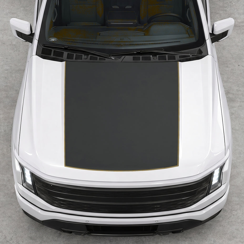 Hood Panel Decal/Sticker - Solid Graphic Decal Graphic Kit - For FORD F-150 2015-2020 - Premium Vinyl