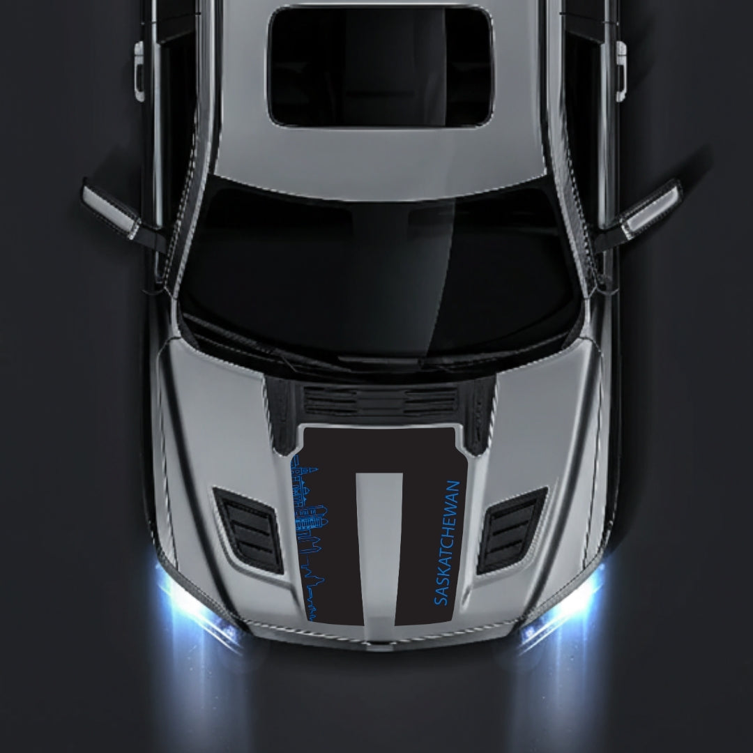 Performance Hood Panel Decal/Sticker - Saskatchewan Skyline Graphic Kit - For Dodge RAM 1500 2019-2025 - Premium Vinyl