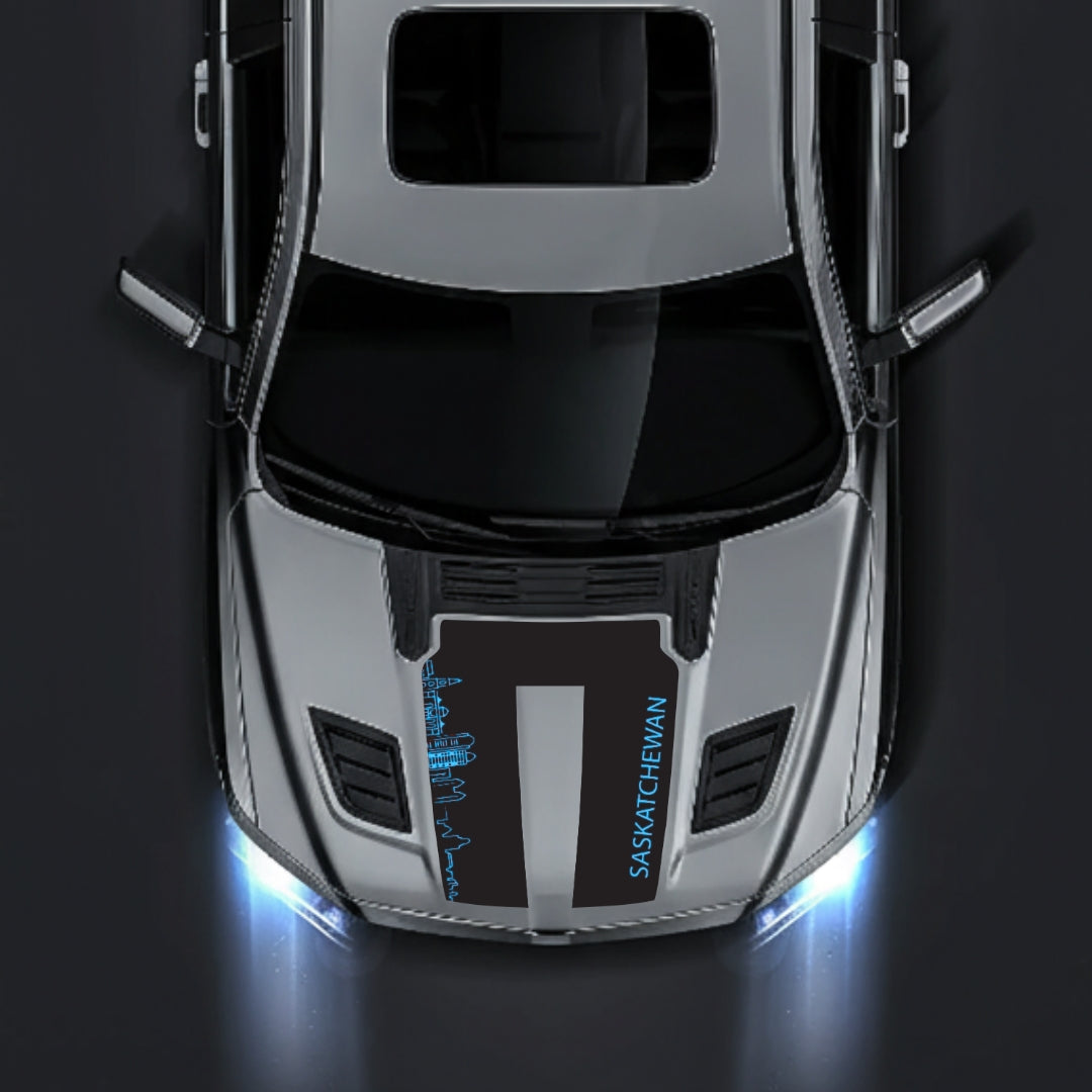 Hood Panel Decal/Sticker - Saskatchewan Skyline Graphic Kit - For Dodge RAM 1500 2019-2025 - Premium Vinyl