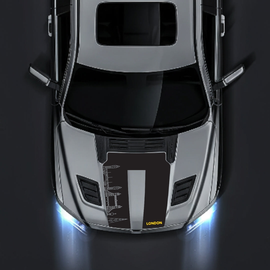 Hood Panel Decal/Sticker - London Skyline - Cut Graphic Kit - For Dodge RAM 1500 2019-2025 - Premium Vinyl