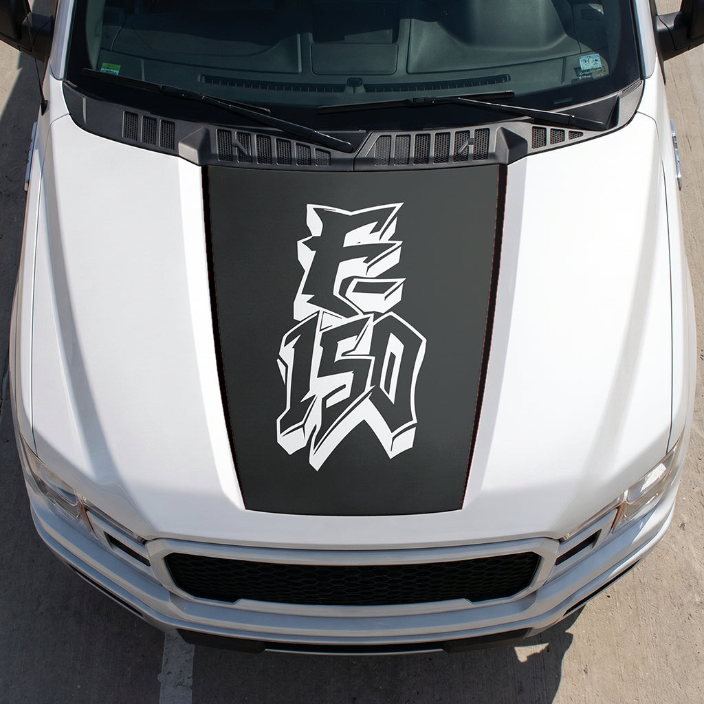 Hood Panel Decal/Sticker - Graffiti Graphic Decal Graphic Kit - For Ford F-150 2015-2020 - Premium Vinyl