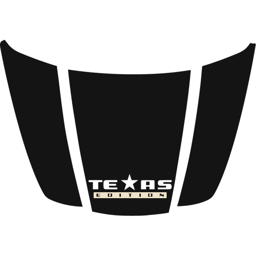 Hood Panel Decal/Sticker - Texas - Cut Graphic Kit - For Ford F-150 2020-2026 - Premium Vinyl