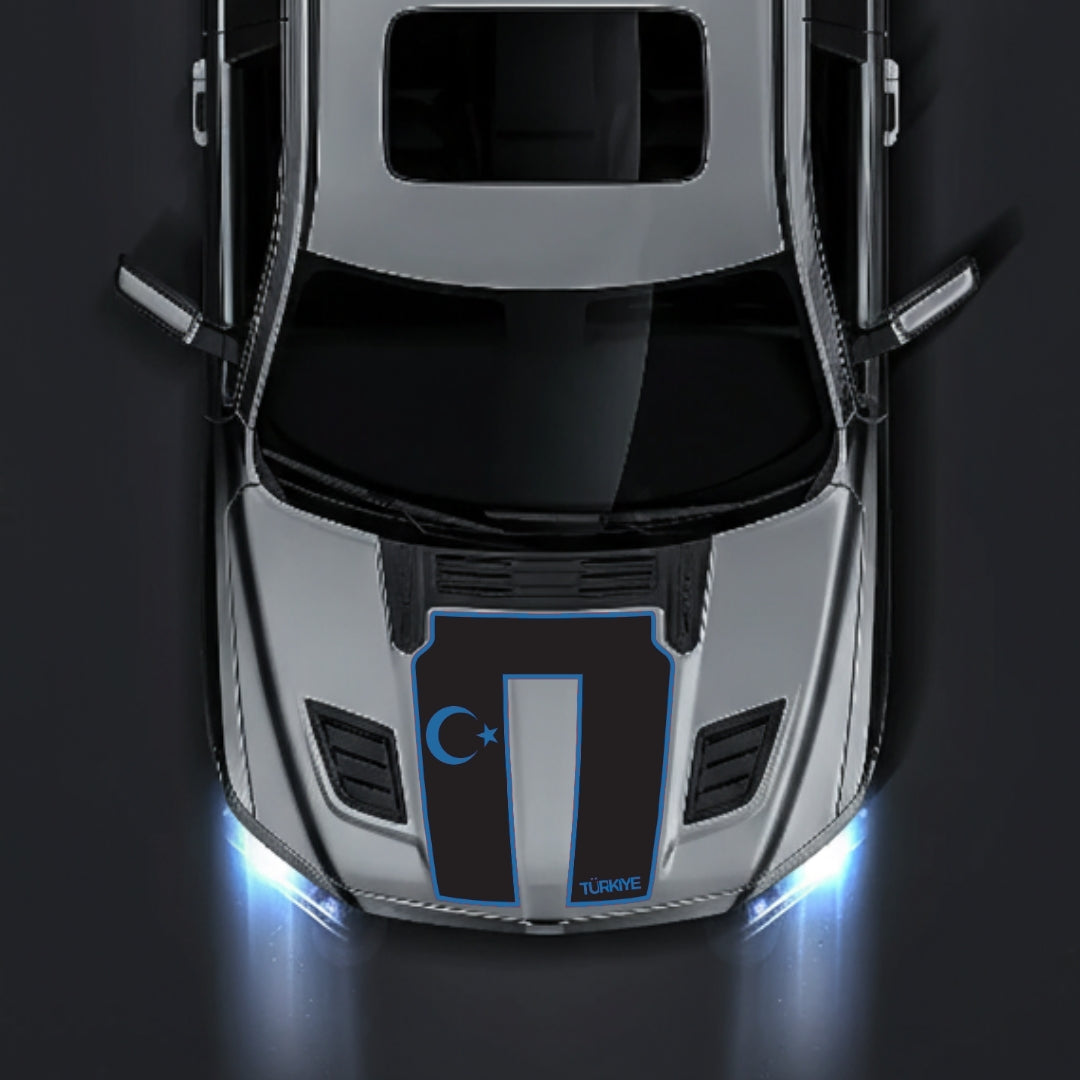 Hood Panel Decal/Sticker - Turkey - Border Graphic Kit - For Dodge RAM 1500 2019-2025 - Premium Vinyl