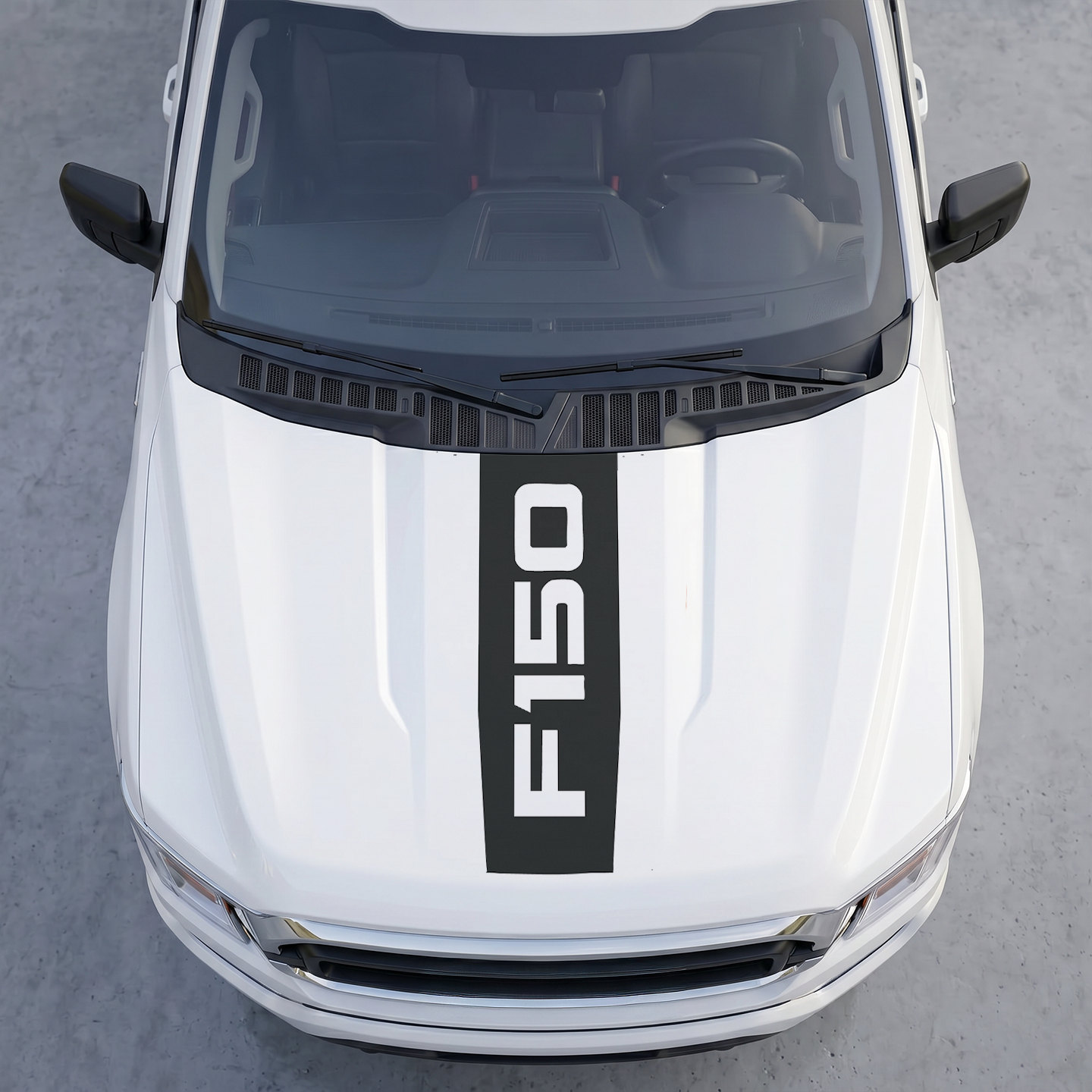 Hood Panel Decal/Sticker - Different Styles Graphic Decals Kit- For Ford F-150 2015-2020 - Premium Vinyl