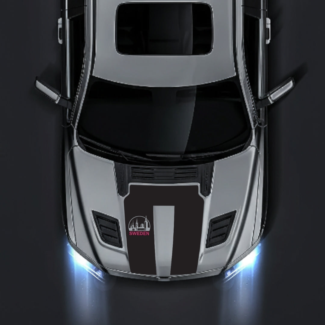Performance Hood Panel Decal/Sticker - Sweden - Cut Graphic Kit - For Dodge RAM 1500 2019-2025 - Premium Vinyl