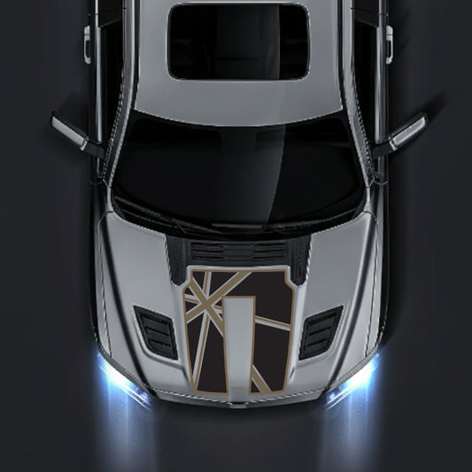 Performance Hood Panel Decal/Sticker - England - Cut - Border Graphic Kit - For Dodge RAM 1500 2019-2025 - Premium Vinyl