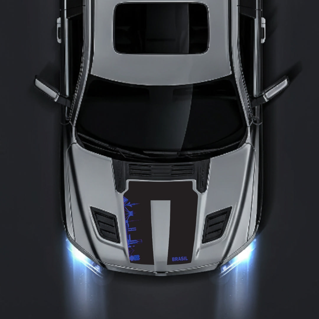 Hood Panel Decal/Sticker - Brazil Skyline Graphic Kit - For Dodge RAM 1500 2019-2025 - Premium Vinyl