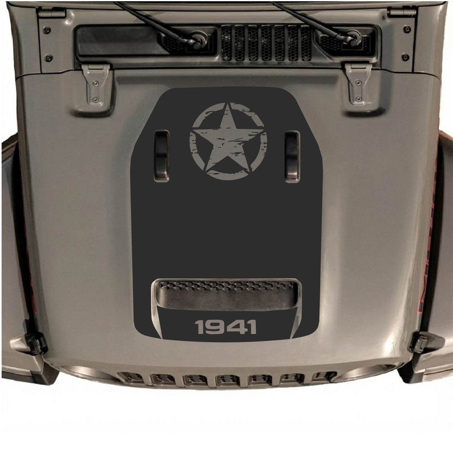 Hood Styles Decal/Sticker - For JL/JLU Hood - 2018+ - Premium Vinyl