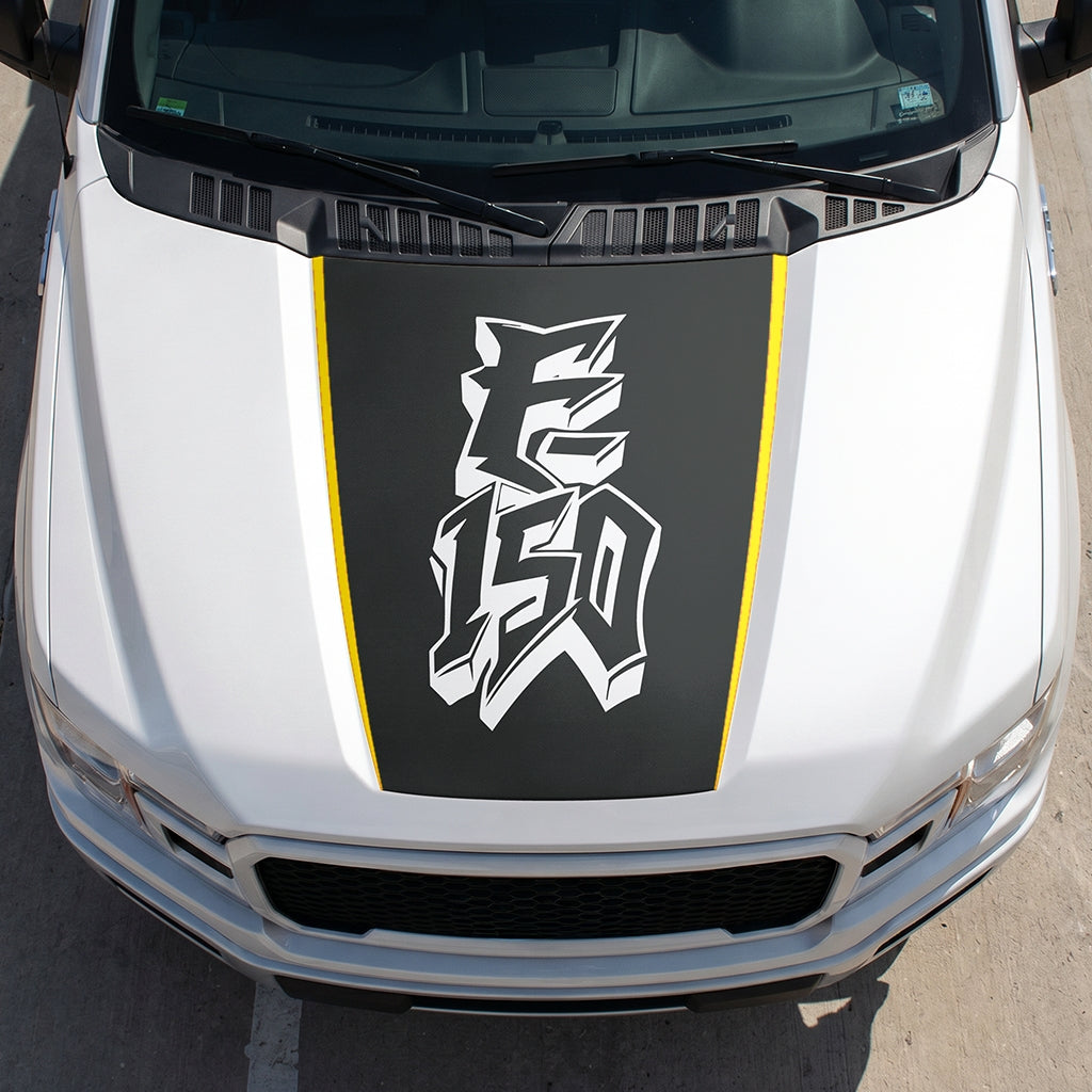 Hood Panel Decal/Sticker - Graffiti Graphic Decal Graphic Kit - For Ford F-150 2015-2020 - Premium Vinyl