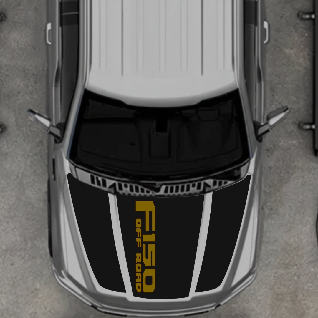 Hood Panel Decal/Sticker - Style 11 Graphic Kit - For Ford F-150 2020-2026 - Premium Vinyl