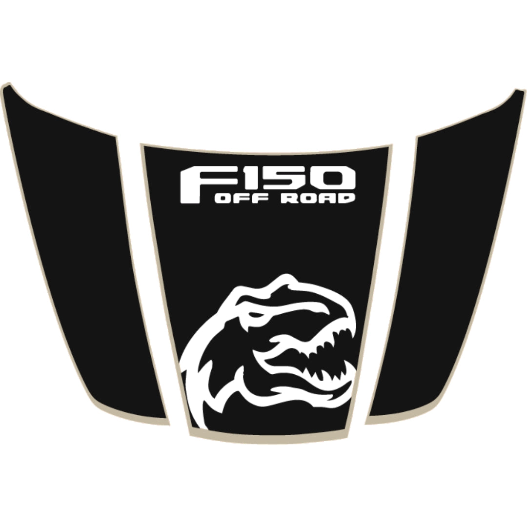Hood Panel Decal/Sticker - Rex Style 6 Graphic Kit - For Ford F-150 2020-2026 - Premium Vinyl