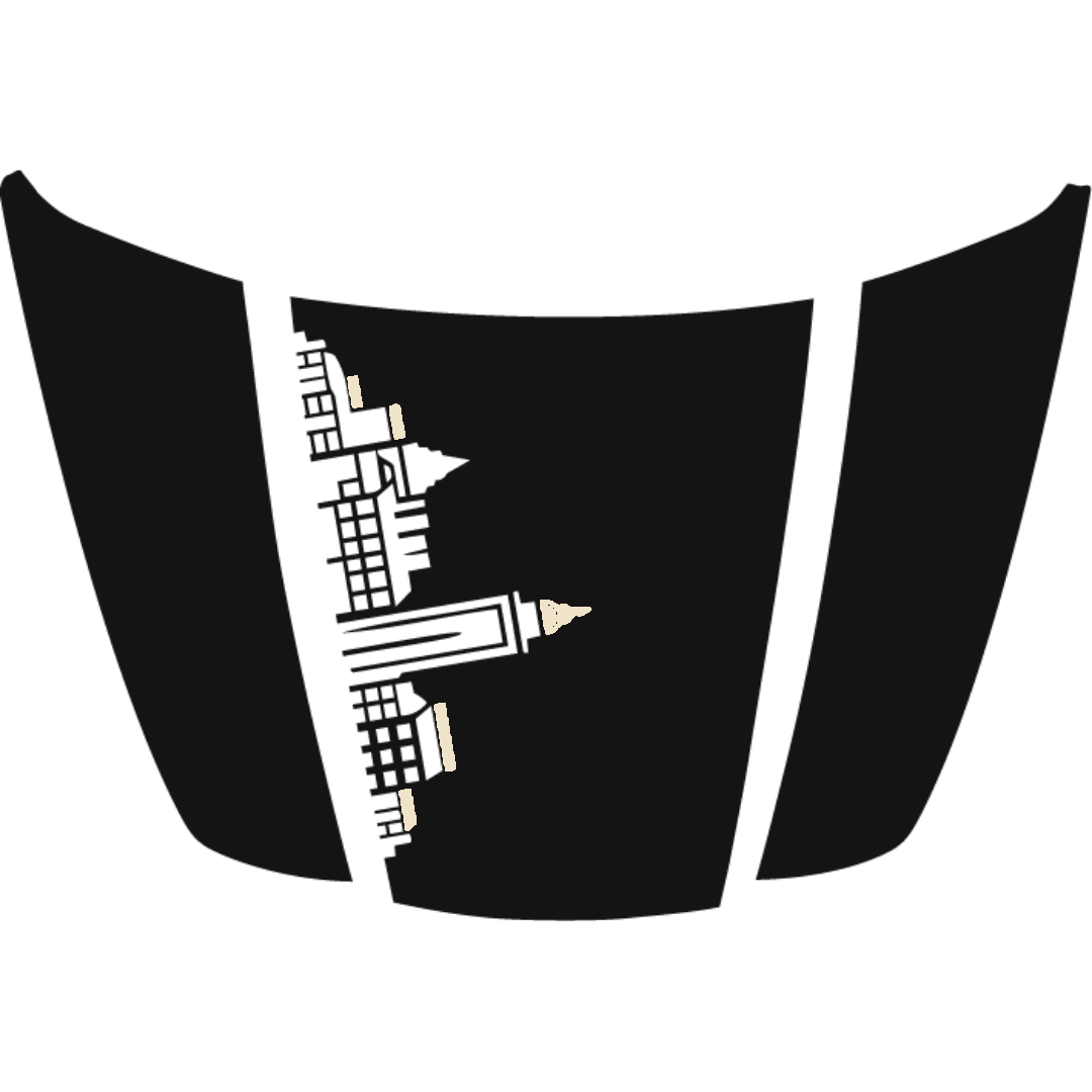 Hood Panel Decal/Sticker - Halifax Skyline - Cut Graphic Kit - For Ford F-150 2020-2026 - Premium Vinyl
