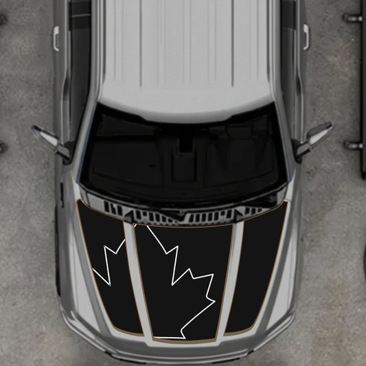 Hood Panel Decal/Sticker - Canada Style 26 Graphic Kit - For Ford F-150 2020-2026 - Premium Vinyl