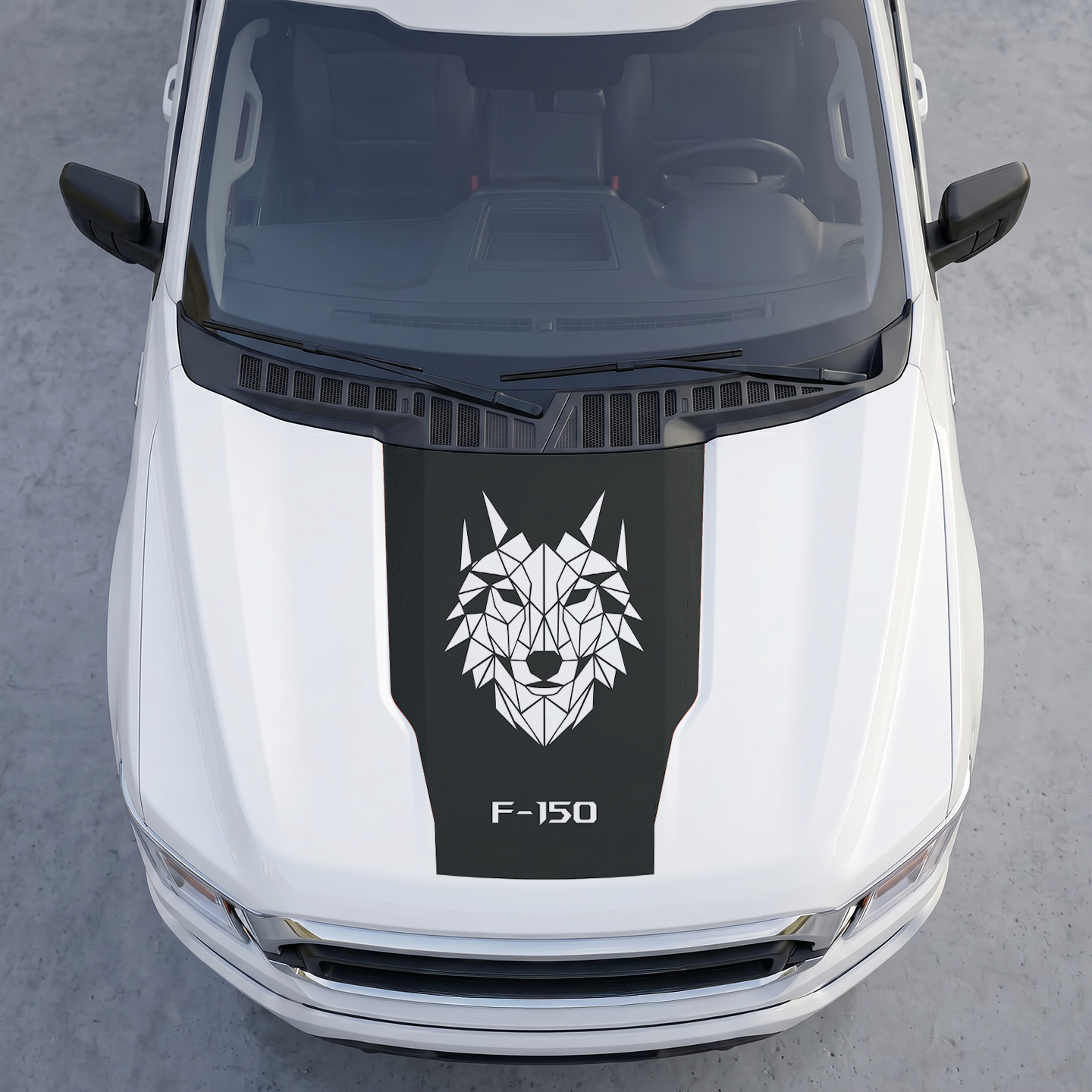Hood Panel Decal/Sticker - Different Styles Graphic Decals Kit- For Ford F-150 2015-2020 - Premium Vinyl