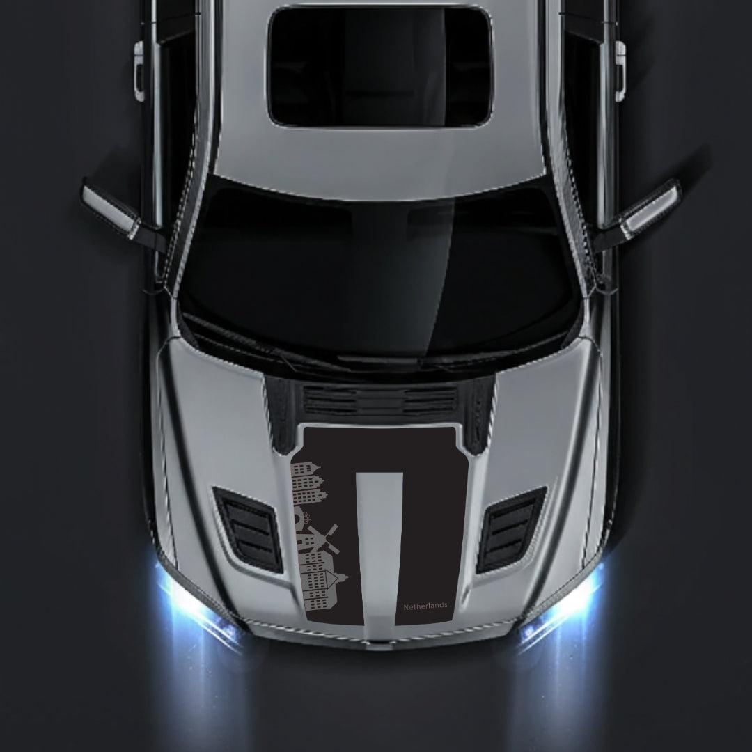 Performance Hood Panel Decal/Sticker - Netherlands Skyline Graphic Kit - For Dodge RAM 1500 2019-2025 - Premium Vinyl