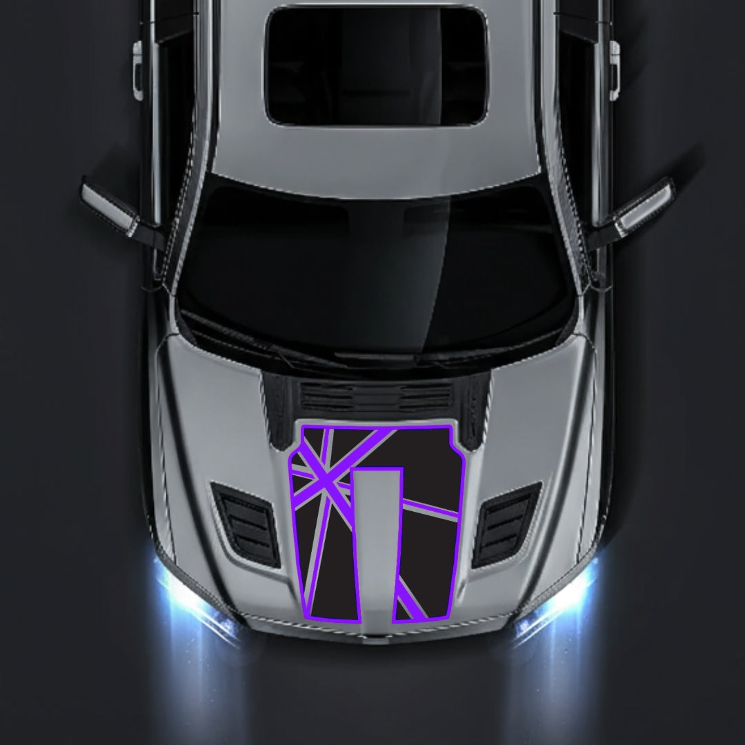 Performance Hood Panel Decal/Sticker - England - Cut - Border Graphic Kit - For Dodge RAM 1500 2019-2025 - Premium Vinyl