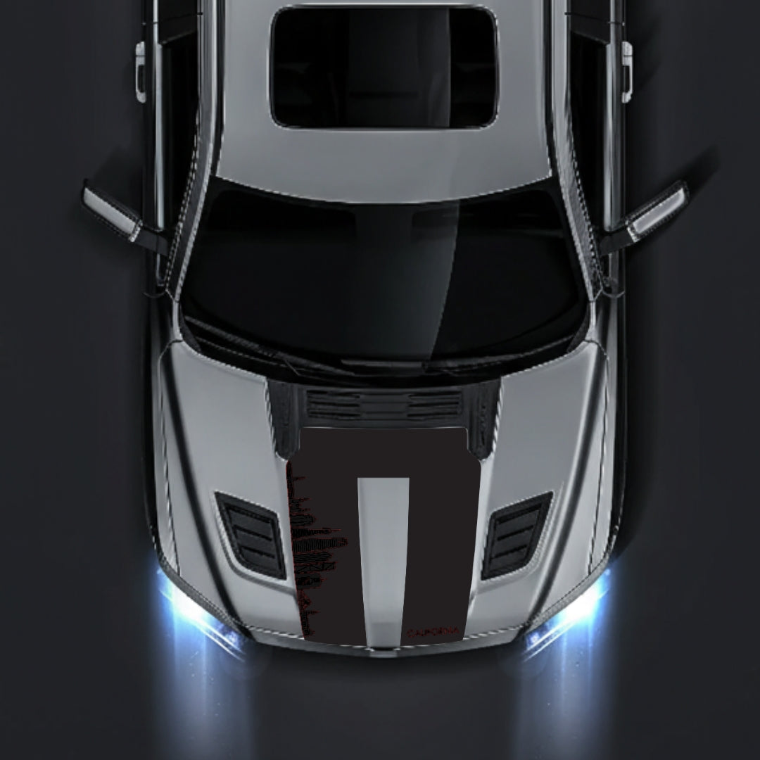 Hood Panel Decal/Sticker - California Skyline Graphic Kit - For Dodge RAM 1500 2019-2025 - Premium Vinyl