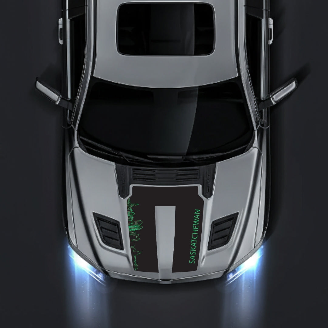 Hood Panel Decal/Sticker - Saskatchewan Skyline Graphic Kit - For Dodge RAM 1500 2019-2025 - Premium Vinyl
