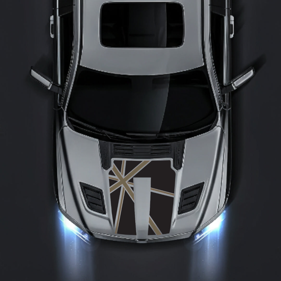Performance Hood Panel Decal/Sticker - England - Cut Graphic Kit - For Dodge RAM 1500 2019-2025 - Premium Vinyl