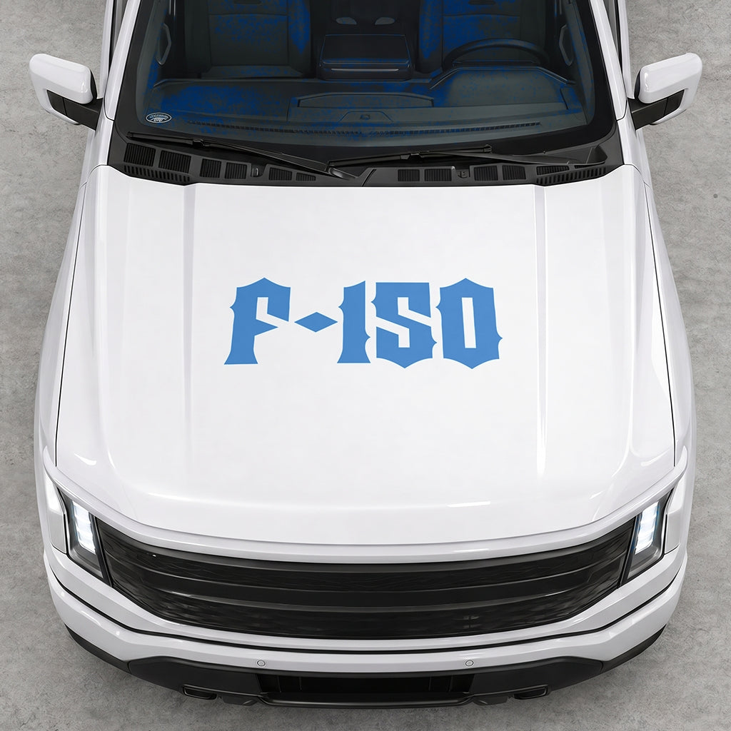 Hood Panel Decal/Sticker - Cut Lightning F150 Graphic Decal Graphic Kit - For FORD F-150 2015-2020 - Premium Vinyl