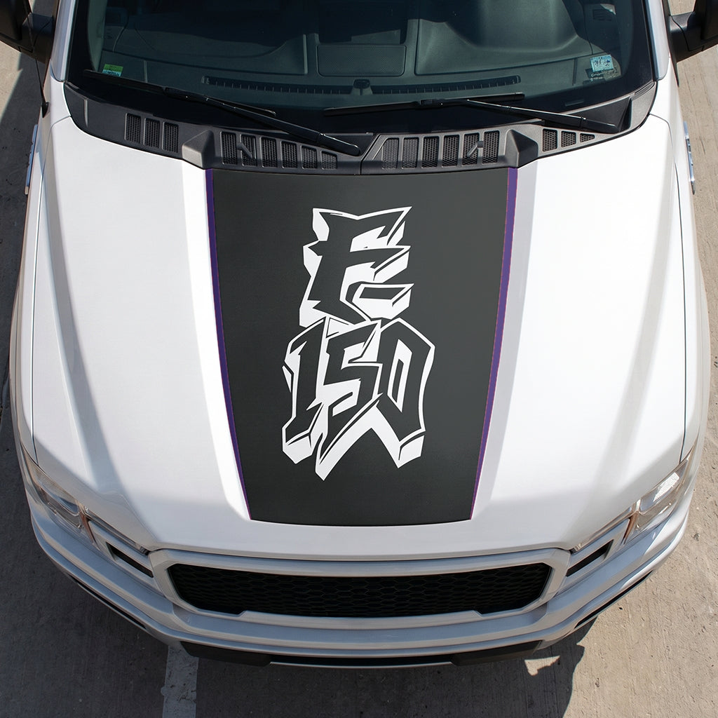 Hood Panel Decal/Sticker - Graffiti Graphic Decal Graphic Kit - For Ford F-150 2015-2020 - Premium Vinyl
