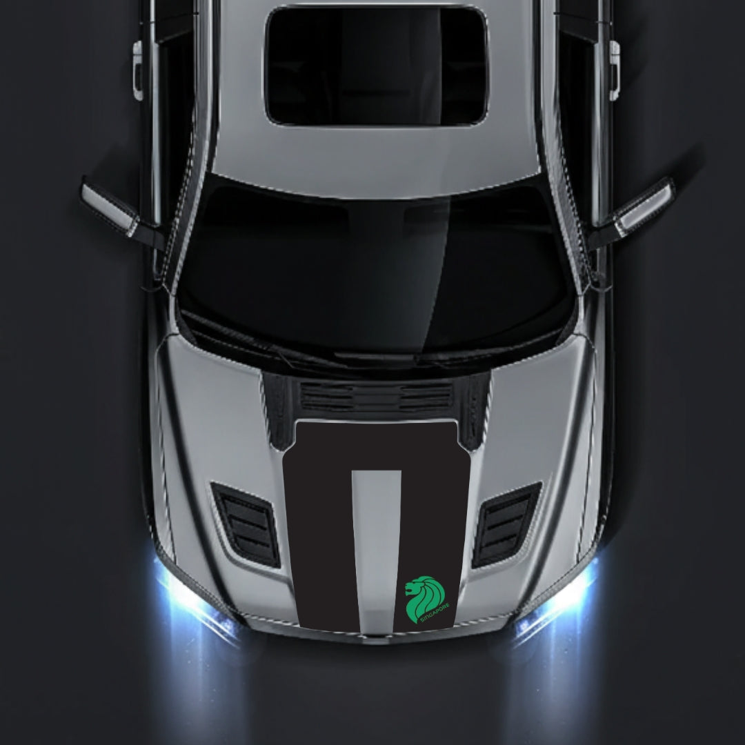 Hood Panel Decal/Sticker - Singapore Graphic Kit - For Dodge RAM 1500 2019-2025 - Premium Vinyl