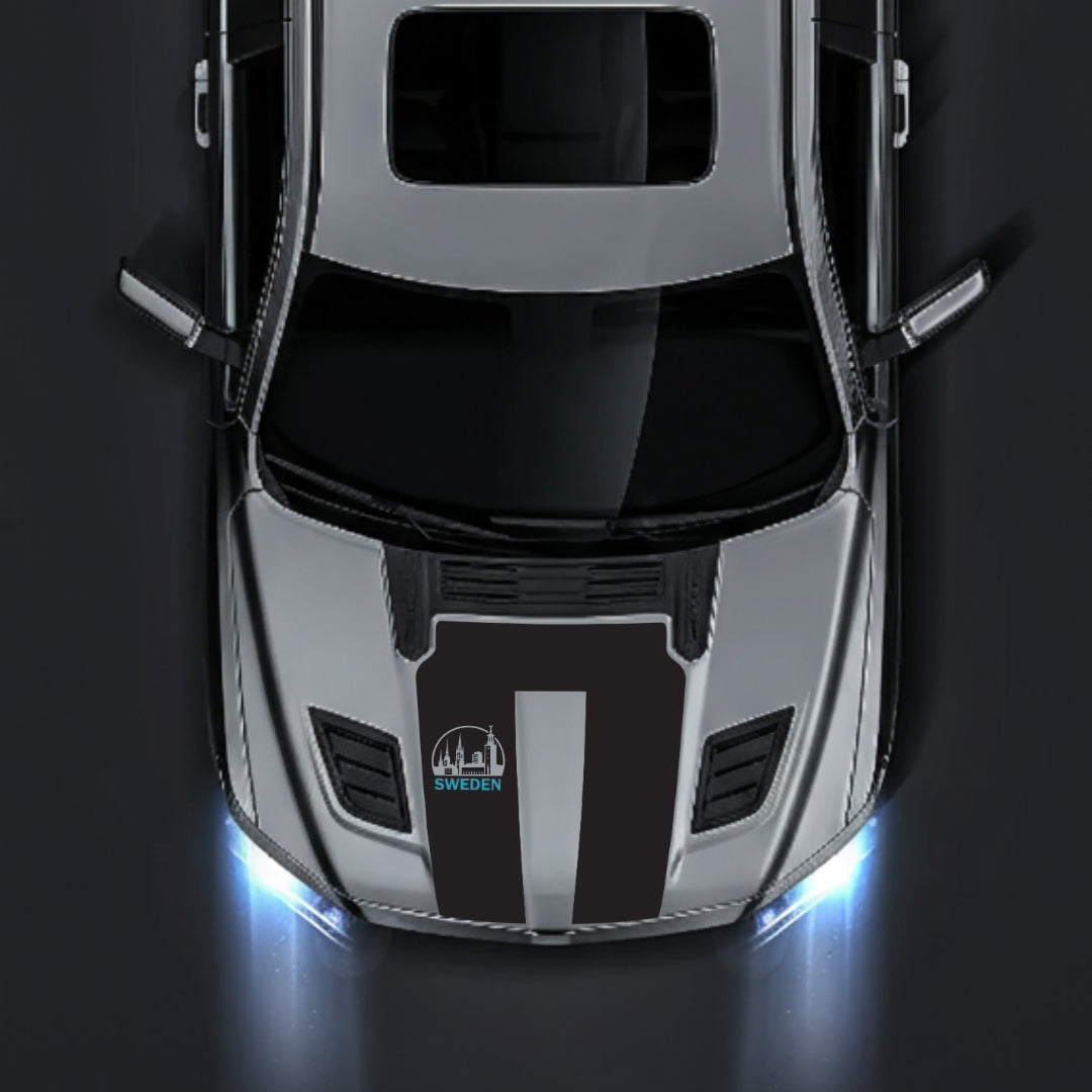 Hood Panel Decal/Sticker - Sweden - Cut Graphic Kit - For Dodge RAM 1500 2019-2025 - Premium Vinyl