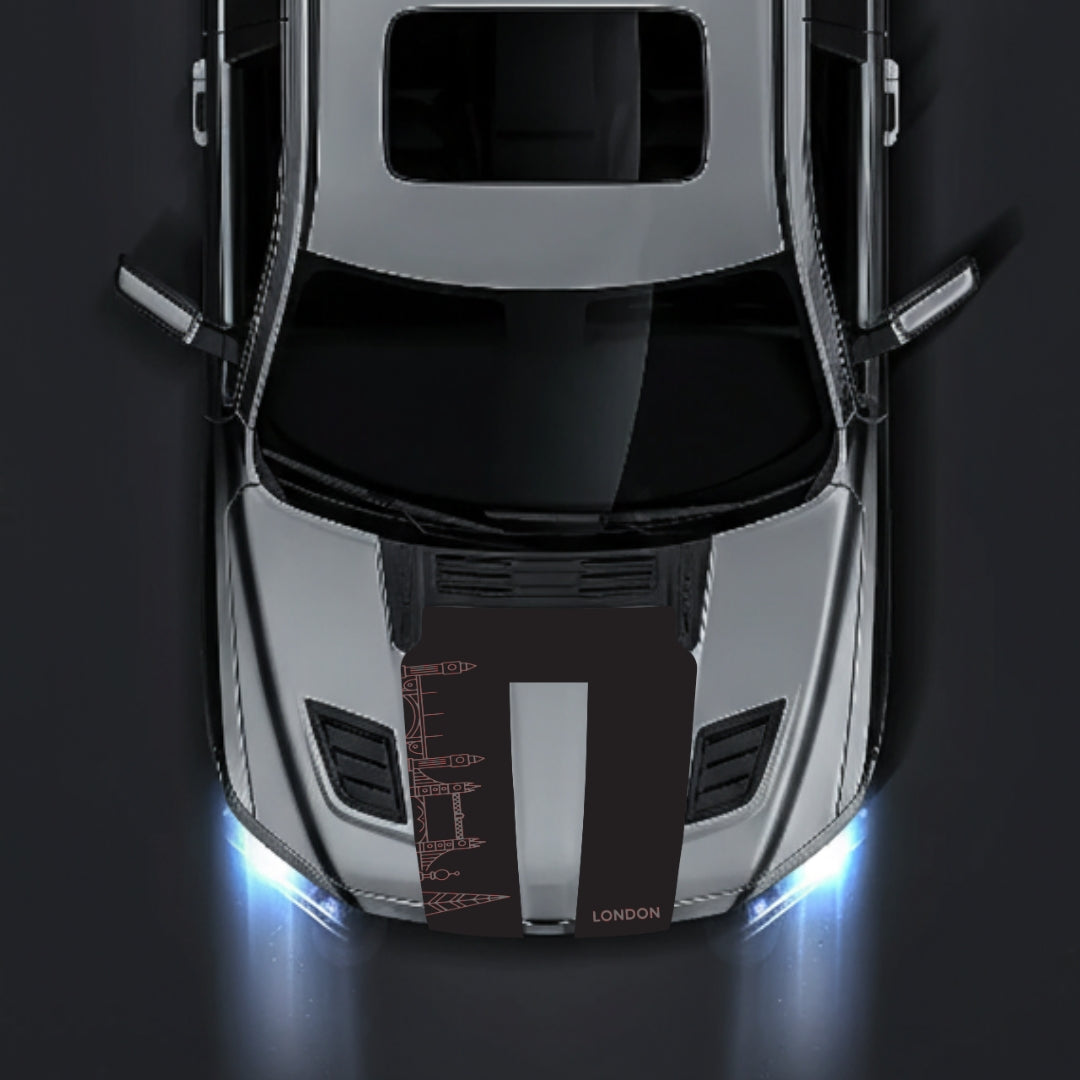 Hood Panel Decal/Sticker - London Skyline Graphic Kit - For Dodge RAM 1500 2019-2025 - Premium Vinyl