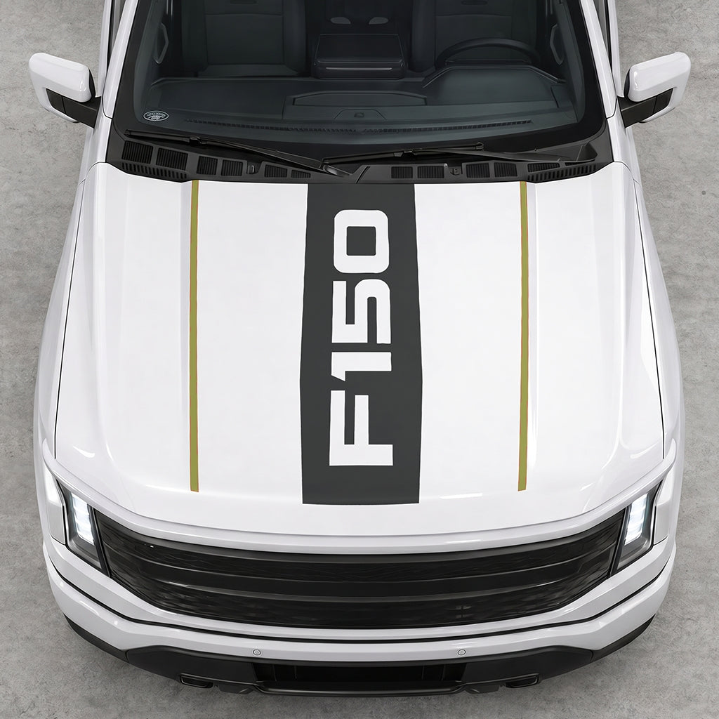 Hood Panel Decal/Sticker - Bold F150 Graphic Decal Graphic Kit - For Ford F-150 2015-2020 - Premium Vinyl