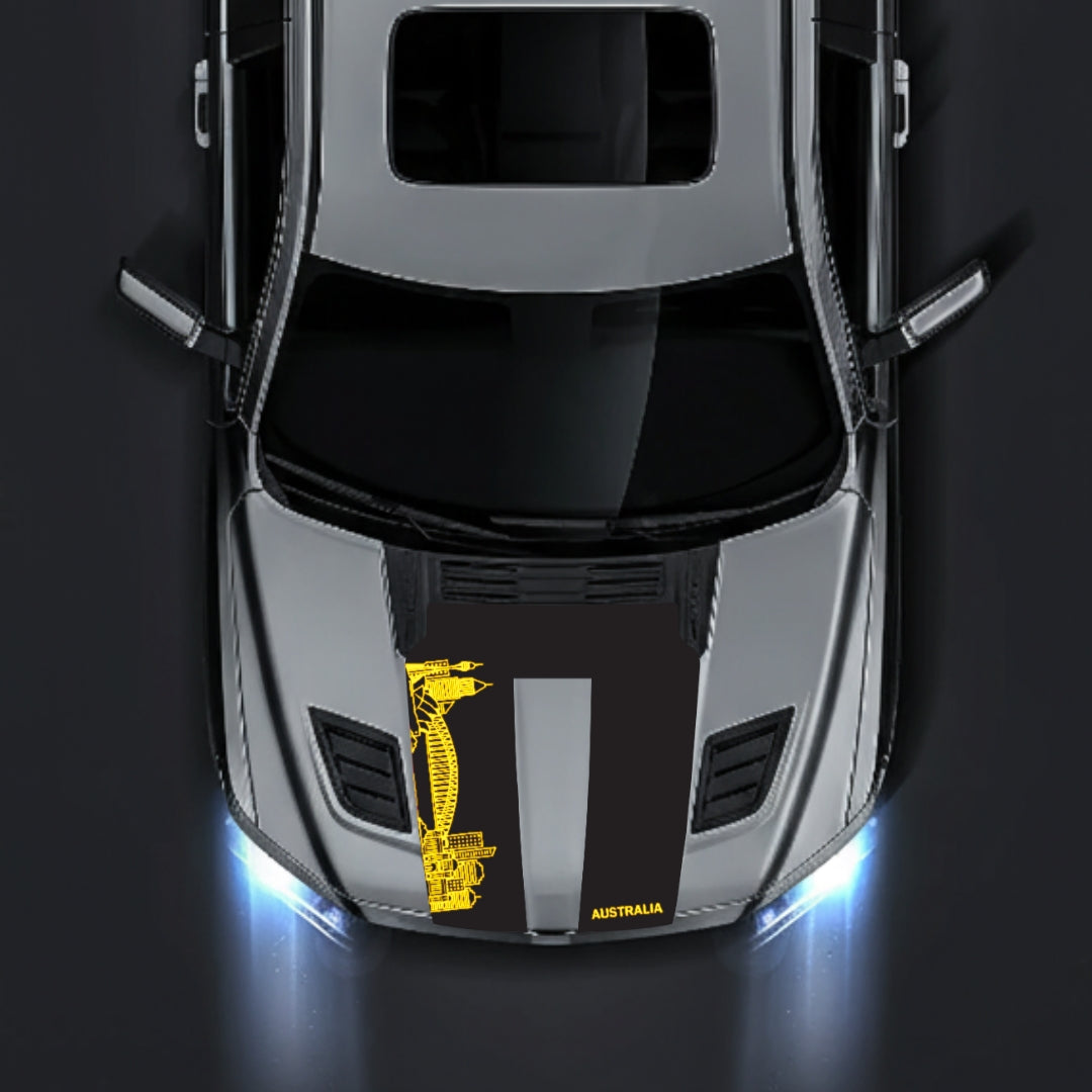 Hood Panel Decal/Sticker - Australia Skyline Graphic Kit - For Dodge RAM 1500 2019-2025 - Premium Vinyl