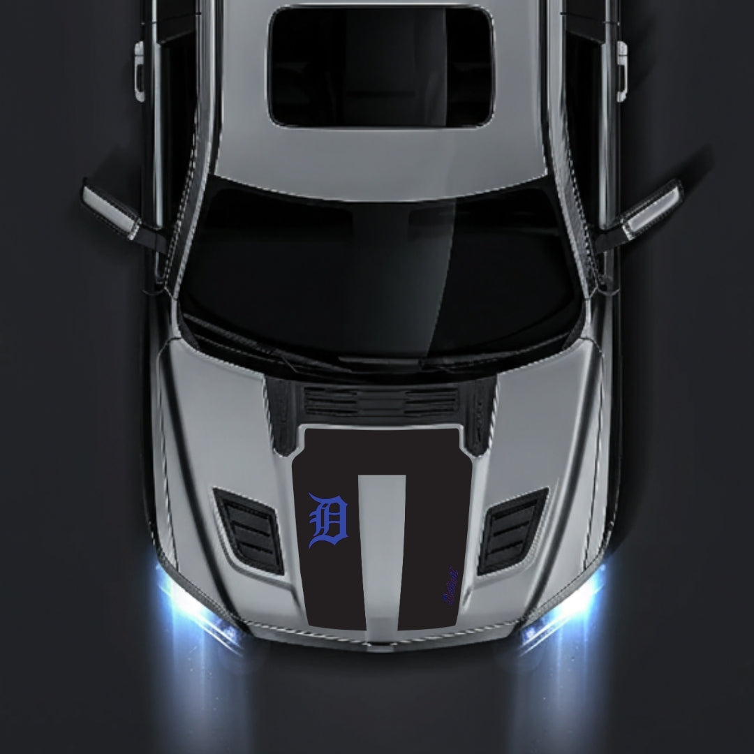 Hood Panel Decal/Sticker - Detroit Street Graphic Kit - For Dodge RAM 1500 2019-2025 - Premium Vinyl