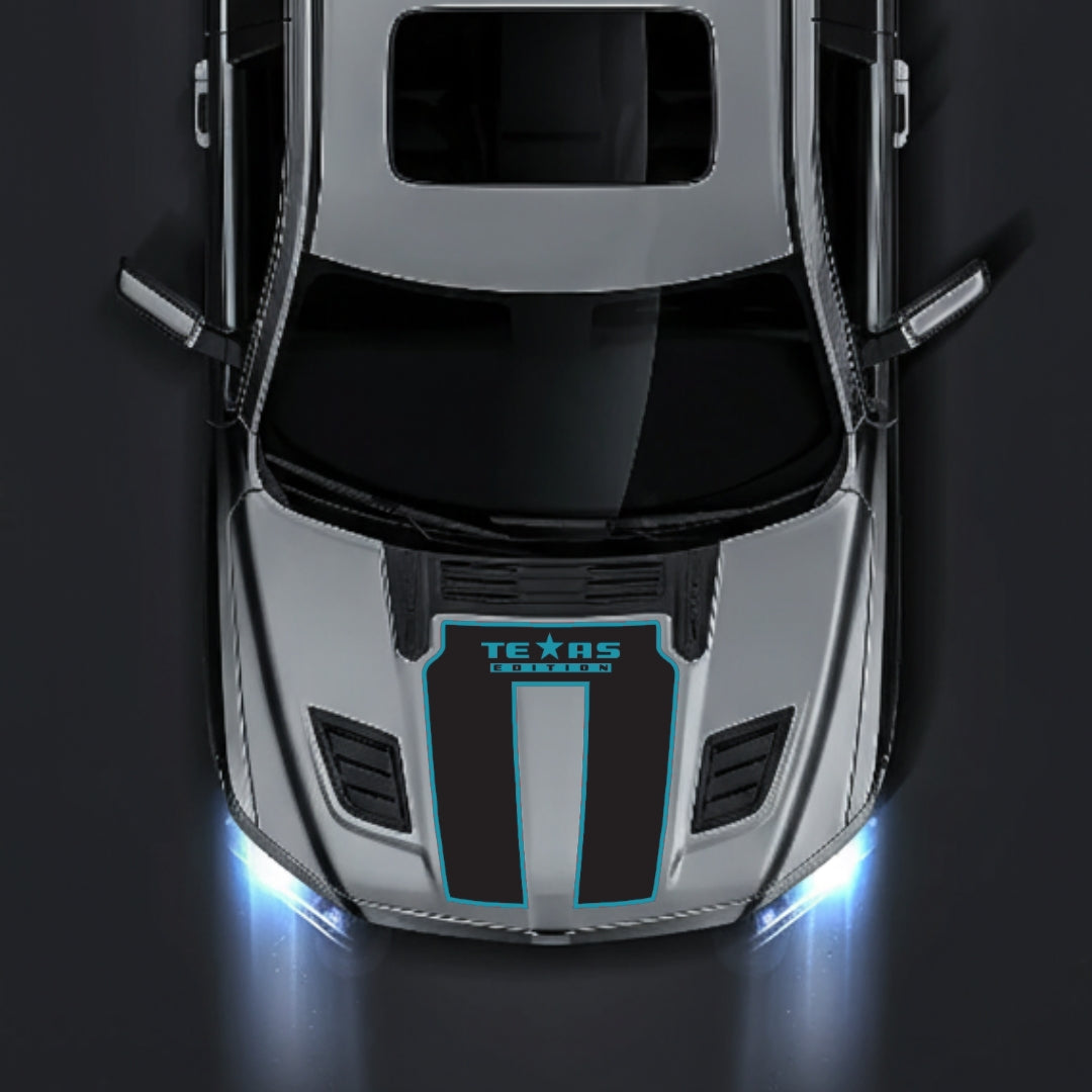 Hood Panel Decal/Sticker - Texas Edition - Border Graphic Kit - For Dodge RAM 1500 2019-2025 - Premium Vinyl