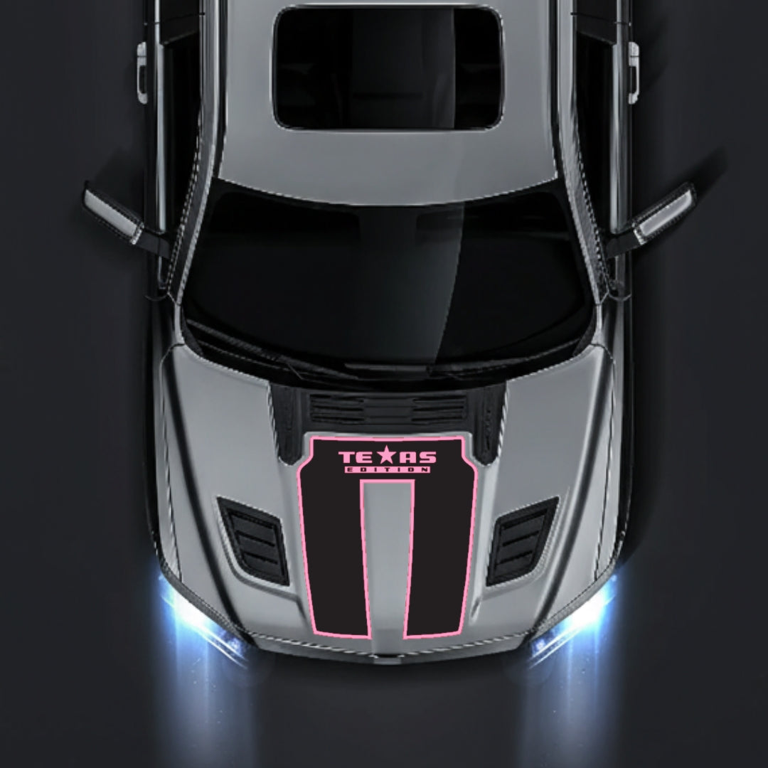 Hood Panel Decal/Sticker - Texas Edition - Border Graphic Kit - For Dodge RAM 1500 2019-2025 - Premium Vinyl