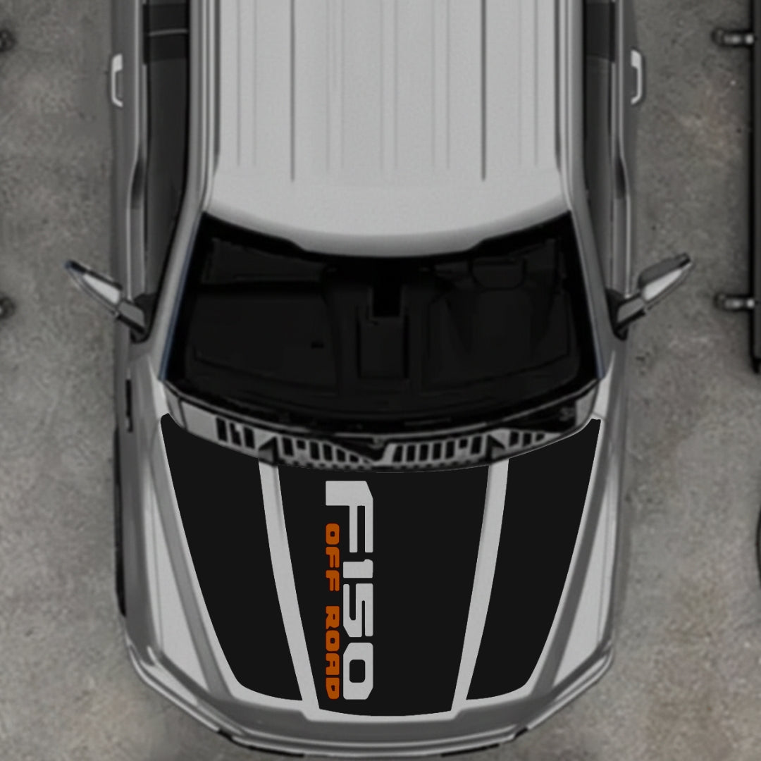 Hood Panel Decal/Sticker - Style 10 Graphic Kit - For Ford F-150 2020-2026 - Premium Vinyl