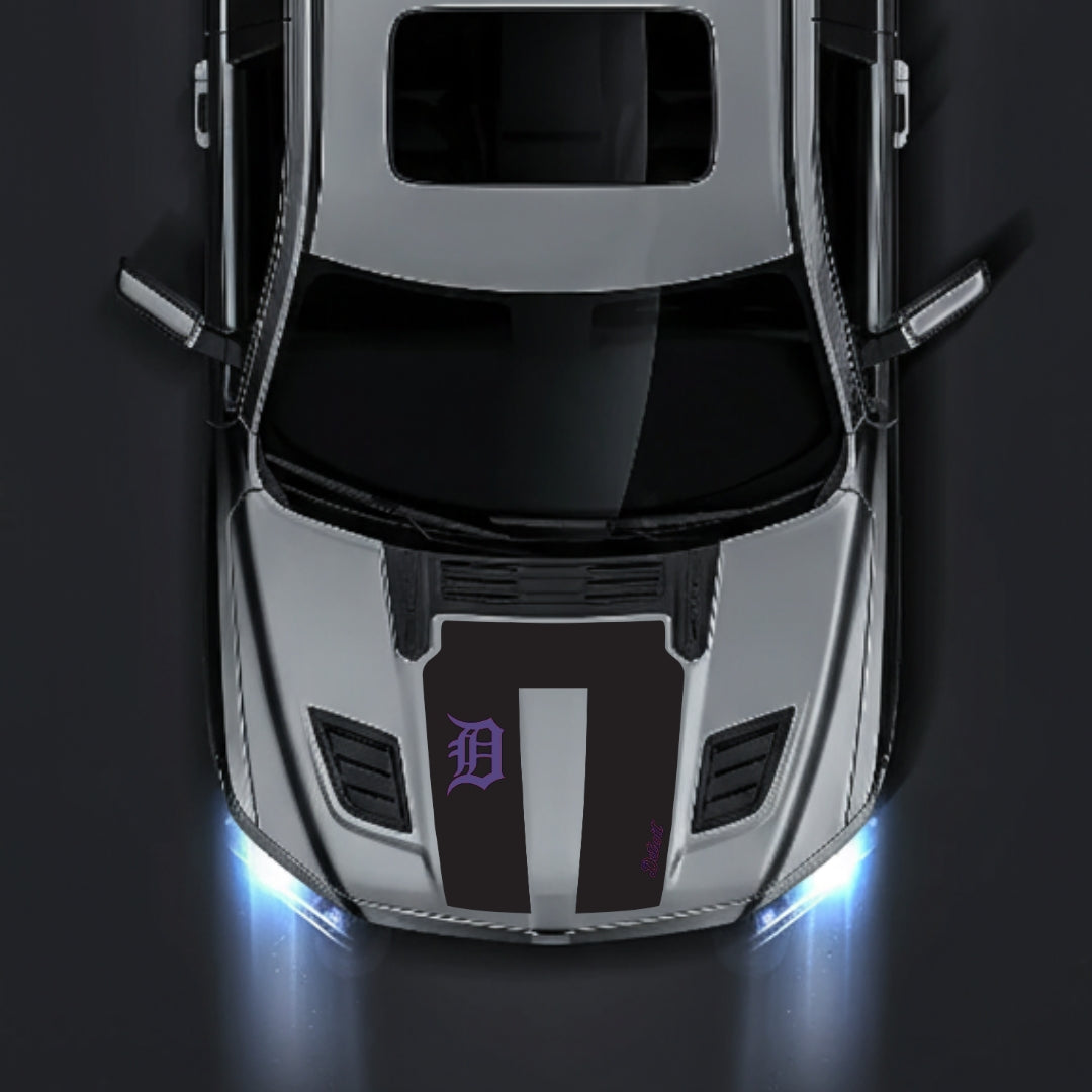 Hood Panel Decal/Sticker - Detroit Street Graphic Kit - For Dodge RAM 1500 2019-2025 - Premium Vinyl