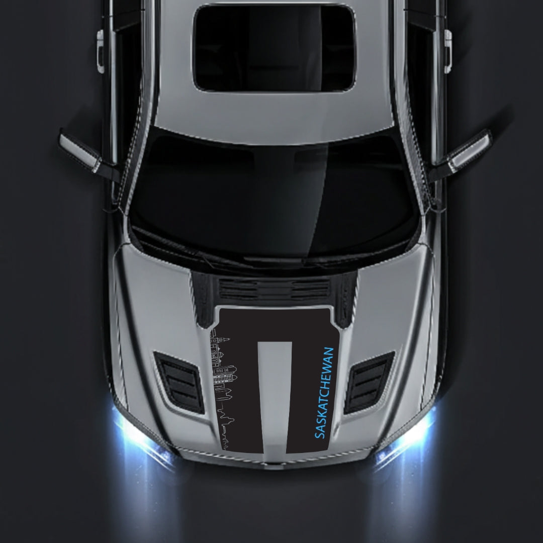 Hood Panel Decal/Sticker - Saskatchewan Skyline - Cut Graphic Kit - For Dodge RAM 1500 2019-2025 - Premium Vinyl