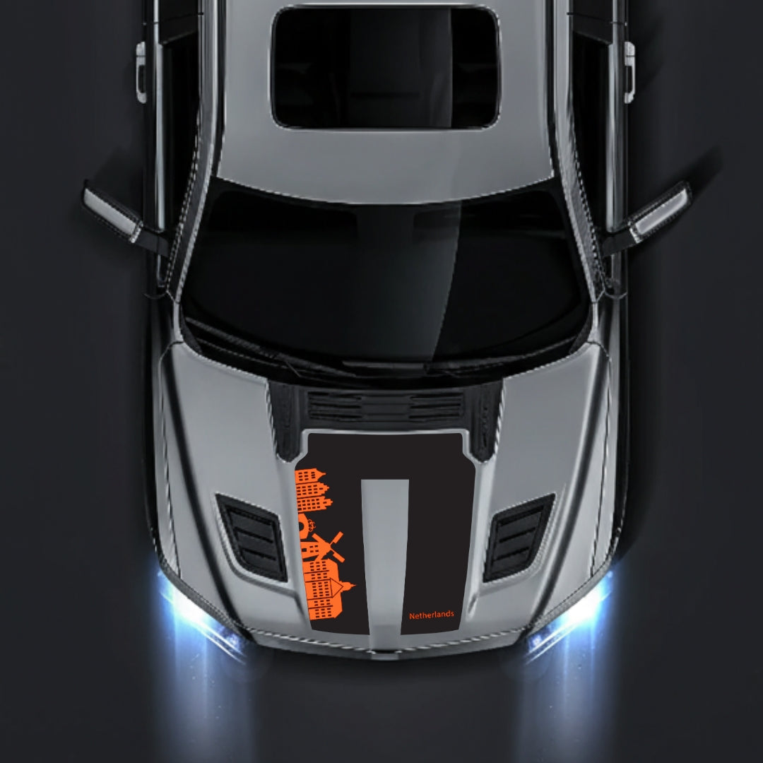 Hood Panel Decal/Sticker - Netherlands Skyline Graphic Kit - For Dodge RAM 1500 2019-2025 - Premium Vinyl
