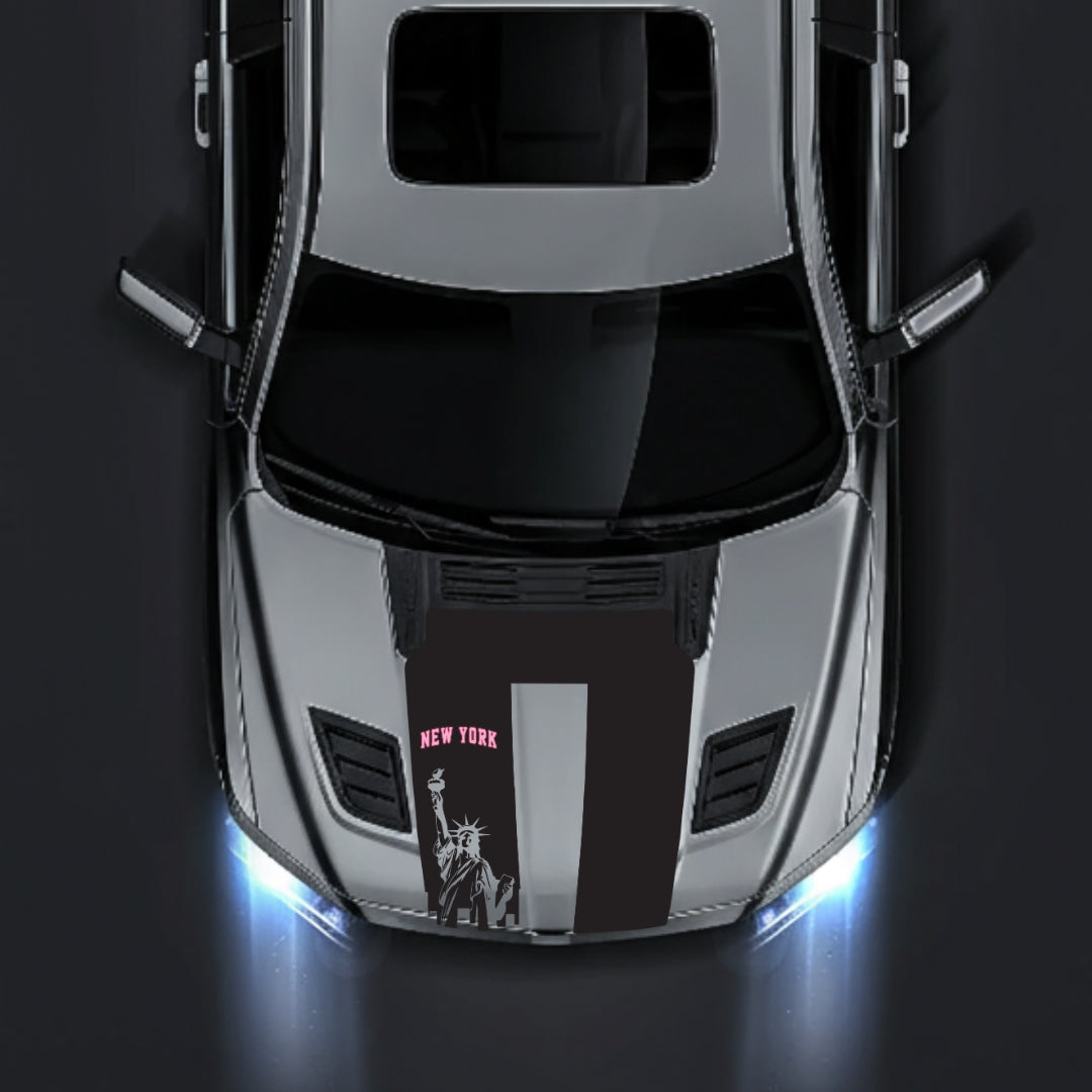 Hood Panel Decal/Sticker - New York - Cut Graphic Kit - For Dodge RAM 1500 2019-2025 - Premium Vinyl