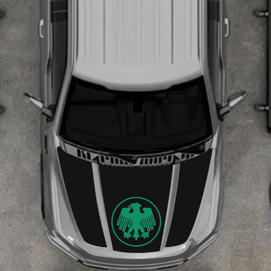 Hood Panel Decal/Sticker - Germany Logo Graphic Kit - For Ford F-150 2020-2026 - Premium Vinyl