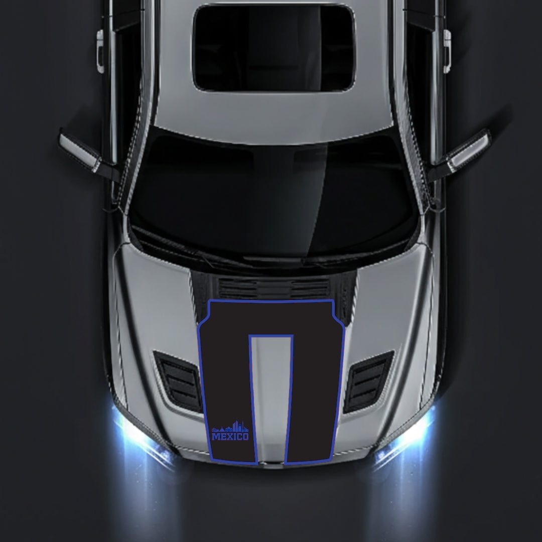 Hood Panel Decal/Sticker - Mexico - Border Graphic Kit - For Dodge RAM 1500 2019-2025 - Premium Vinyl