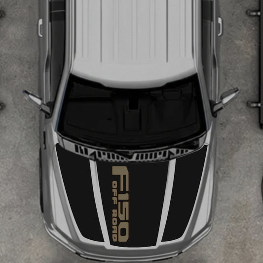 Hood Panel Decal/Sticker - Style 11 Graphic Kit - For Ford F-150 2020-2026 - Premium Vinyl