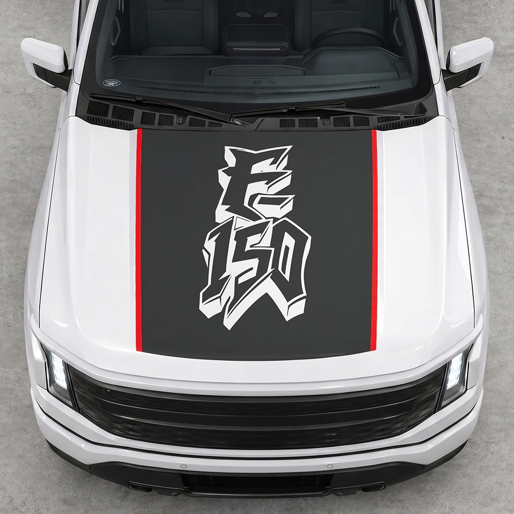 Hood Panel Decal/Sticker - Graffiti Graphic Decal Graphic Kit - For Ford F-150 2015-2020 - Premium Vinyl