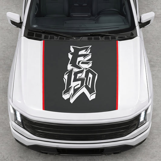 Hood Panel Decal/Sticker - Graffiti Graphic Decal Graphic Kit - For Ford F-150 2015-2020 - Premium Vinyl